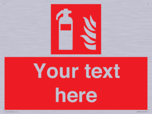 Custom Fire extinguisher Sign